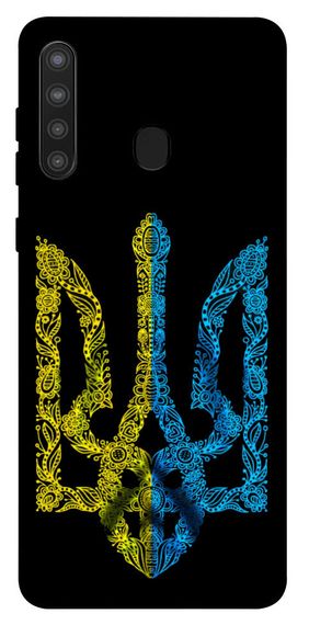 Чохол IBANAN Жовтоблакитний герб для Samsung Galaxy A21