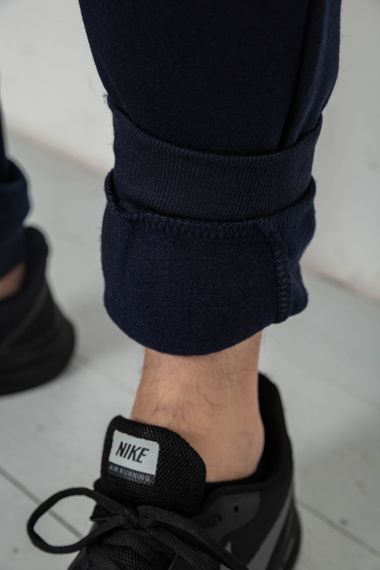 Спортивные штаны мужские на флисе, цвет синий, 244R41558 | Зображення 5