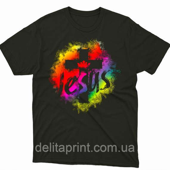 Футболка з християнським принтом Jesus Ісус. FH-1