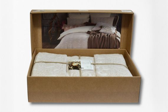 Постільна білизна Prima Casa Stonewashed 200 х 220 см Wrap Coffee | Зображення 3