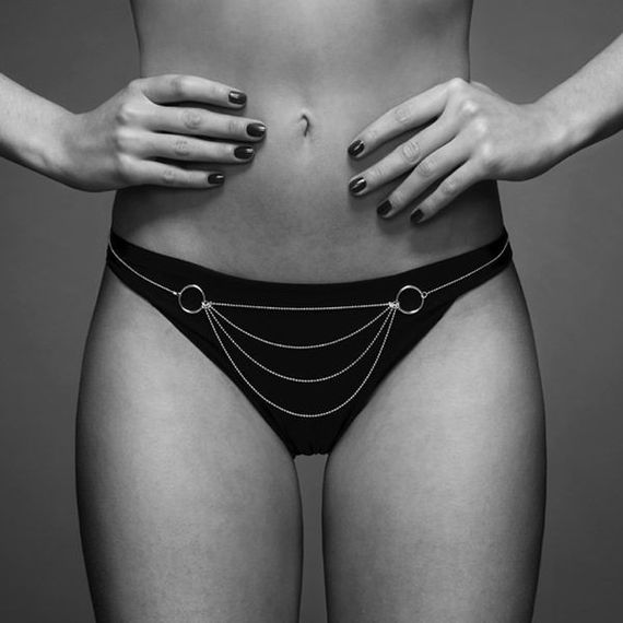 Ланцюжок-трусики Bijoux Indiscrets Magnifique Bikini Chain – Gold, прикраса для тіла | Зображення 4