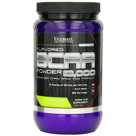 Аминокислота BCAA для спорта Ultimate Nutrition Flavored BCAA 12,000 Powder 457 g /60 servings/ Lemon Lime