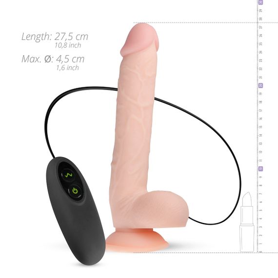 Вібратор на присосці з пультом керування Elvin Realistische Vibrator 27.50 cm sexstyle | Зображення 5