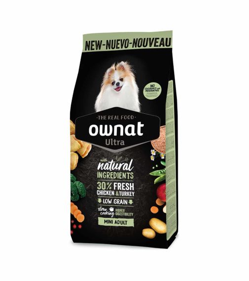 Сухой корм для собак малых пород с курицей Ownat Ultra Dog Mini, 3 кг