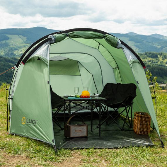 Намет туристичний з тентом 4 х місний кемпінг для риболовлі для туризму водонепроникна