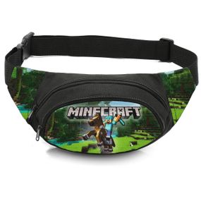 Сумка-бананка детская с принтом Minecraft поясная сумка для мальчика (4509)