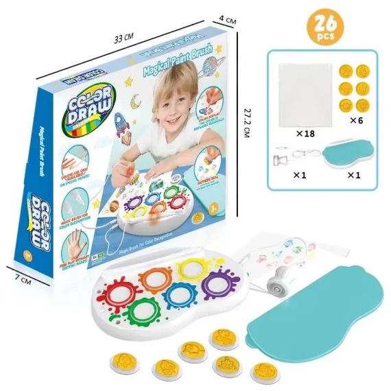 Набор для рисования Crayola Color Wonder Magic Light Brush Bluey со световой кистью, 18 листов, от 3 лет | Зображення 1