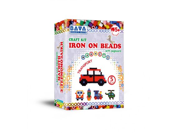 Набір для творчості "Магніти з термомозаїки без планшета "Транспорт" TM-019 | Зображення 1