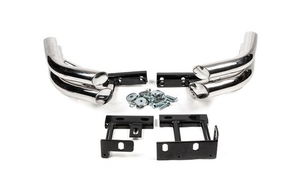 Задние двойные уголки Libao (нерж.) для Hyundai Santa Fe 2 2006-2012 гг | Зображення 2