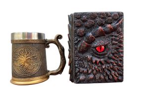 Подарунковий набір Кухоль 3D Друїд Ігграсиль і Блокнот 3D «Око Пламінного Дракона»