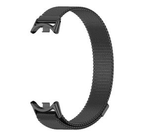Ремінець металевий Mijobs міланське плетіння для фітнес браслета Xiaomi Mi Smart Band 8 - Black