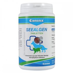 Витамины Canina Seealgen с морскими водорослями для здоровья шерсти у собак и котов 730 табл