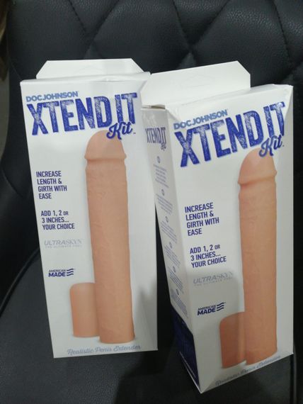 Насадка на член Doc Johnson Xtend It Kit White (м'ята упаковка!!!) | Зображення 1