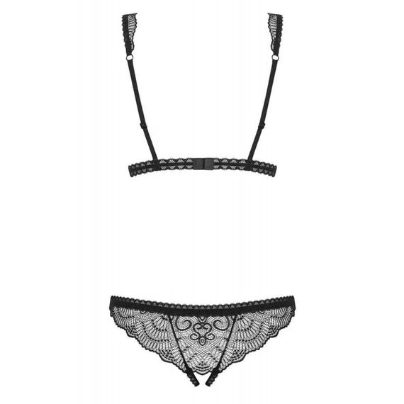 Мереживне боді з відкритим доступом Obsessive Firella teddy black S/M Sex Aura | Зображення 5