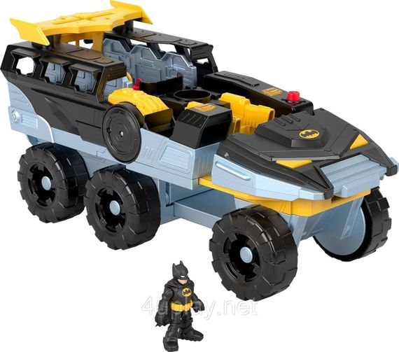 Бетмобіль-трансформер танк Бетмена зі світлом і звуками Оригінал Fisher-Price Batman Transforming Bat-Tank | Зображення 1