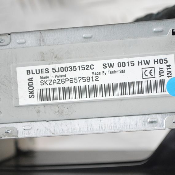 Автомагнітола Skoda Rapid 2012-2019 Радіо магнітола Шкода Рапід 5J0035152C | Зображення 5