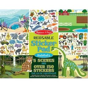 Набор для творчества Melissa&amp;Doug многоразовые наклейки &quot;Места обитания животных&quot; (MD14196)