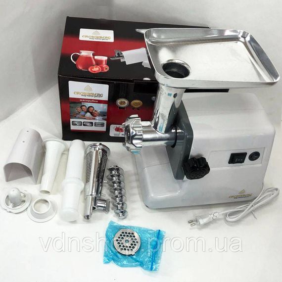 Мясорубка для приготовления Crownberg CB-4212, Лучшие мясорубки, Электрическая мясорубка 2в1 HO-49 | Зображення 3