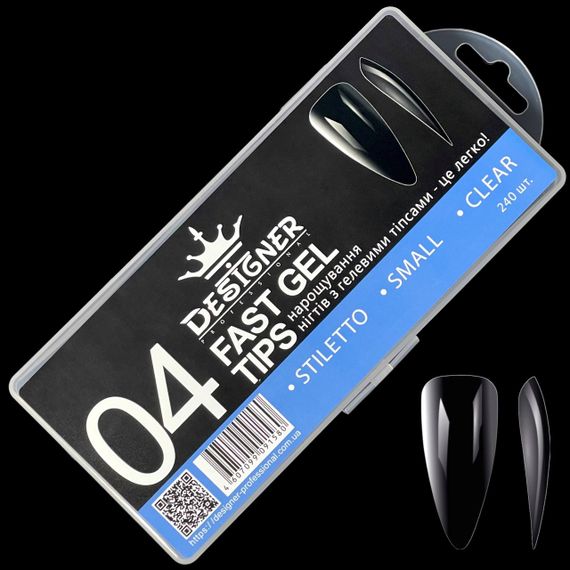 Гелевые типсы для наращивания №04 24шт (маленький стилет) | Зображення 3