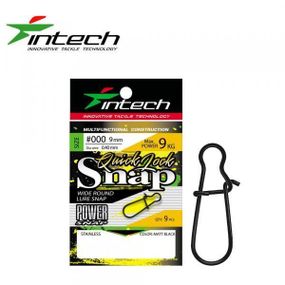Застібка Intech Quick lock Snap Matt black (9 шт) (#1)