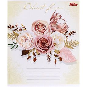 Зошит учнівський А5/12 коса з дод. лін. Delicate flowers 3531D Мрії збуваються Вид 2