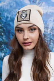 Шапка «Wolf» (5147-1) светлый кофе