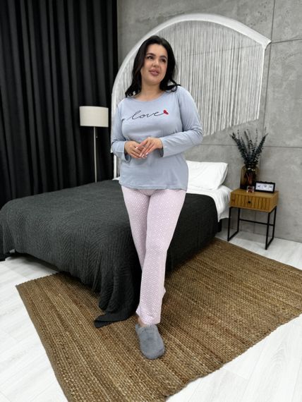 Затишна піжама домашній костюм  PLUS SIZE | Зображення 6