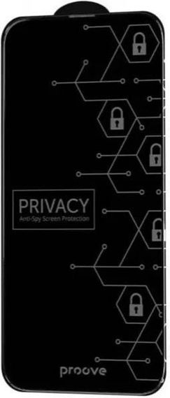 Захисне скло для телефону Proove Захисне скло Privacy Anty-Spy для iPhone 16 Pro Black (PGPPRI16P001) | Зображення 1