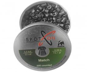 Кулі Spoton Match 0,6 кал.4.5мм 250шт Кулі для пневматики Кульки для пневматики Кулі пневматика Кульки