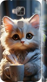 Чохол на Huawei G7 Plus Білий кіт "5646m-952-2448"