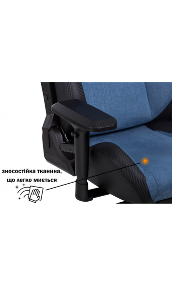 Кресло геймерское GT RACER X-8005 Light blueBlack | Зображення 6