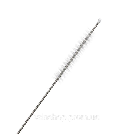 Набір багаторазових ложок-трубочок 6 шт для напоїв 19,5 см з щіткою Золотистий HP-20-56 | Зображення 3