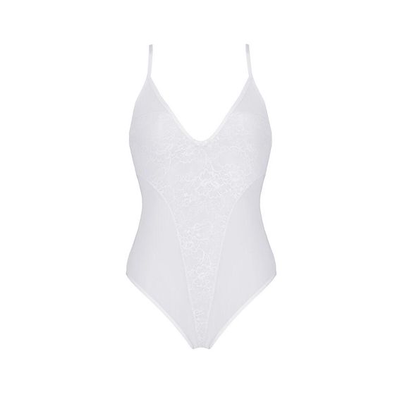 Боді з ажурним декором та відкритим кроком Ursula Body white L/XL — Passion, L/XL | Зображення 2