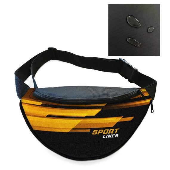 Сумка-бананка Sport мужская/женская спортивная 32×16 см с расширителем поясная сумка или сумка через плечо (3754)