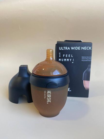 Пляшечка для годування HEORSHE 160 мл Чорна