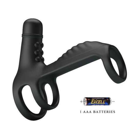 Вибронасадка с кольцом и стимулятором клитора Sex Aura | Зображення 5