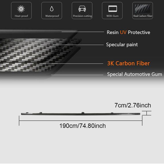 Боковые Пороги (для R/R-Line 2017-2020, Карбон) для Volkswagen Golf 7/E-Golf | Зображення 4