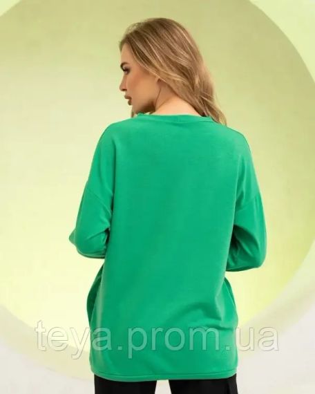 Толстовка цвет зеленый размеры S, XL, M, L FI_007004 | Зображення 2