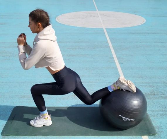 М'яч для фітнесу (фітбол) Power System PS-4013 Ø75 cm PRO Gymball Black (4013BK-0) | Зображення 3