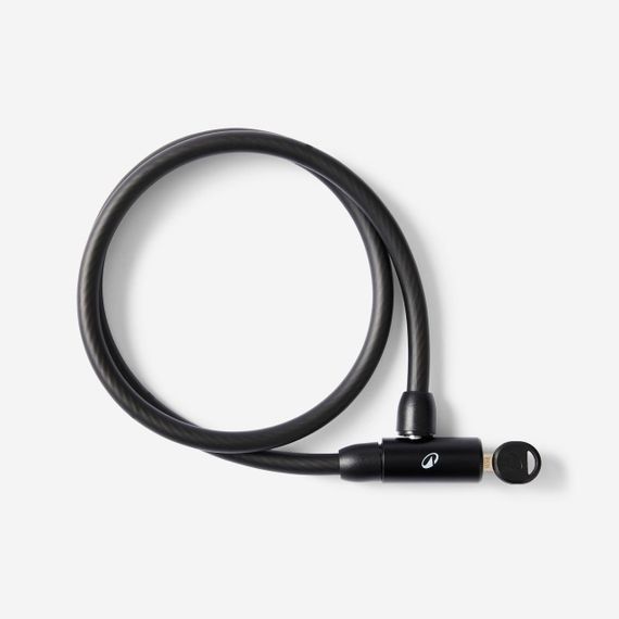 Велозамок з ключем 120 спіральний для захисту велоаксесуарів - Без розміру