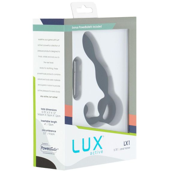 Масажер простати Lux Active LX1 Anal Trainer 5.75″, Dark Blue, віброкуля в комплекті Sex Aura | Зображення 5