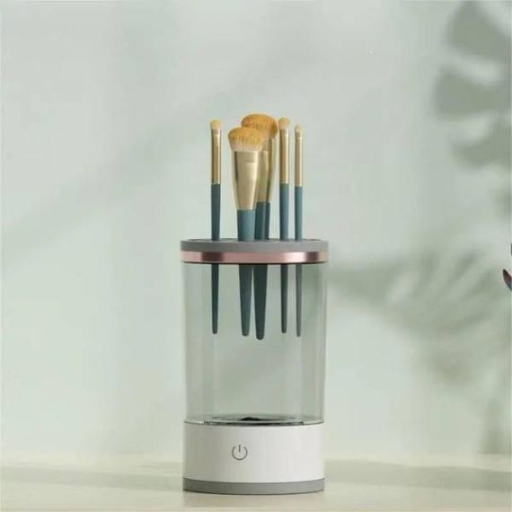 Очищувач пензлів для макіяжу акумуляторний Makeup Cleaning Brush Білий