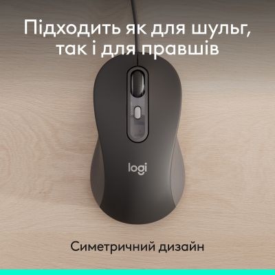 Мышка Logitech Signature M520 for Business USB-C Graphite (910-007511) | Зображення 4
