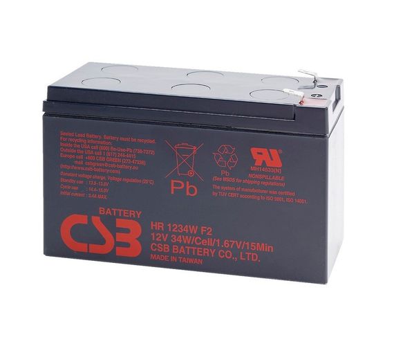 Аккумуляторная батарея CSB HR1234WF2, 12V 9Ah (151х65х101мм) Q10/420