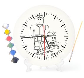 Детский набор для творчества часы раскраска Копы из Интернет Игры 30 см (Г0185)