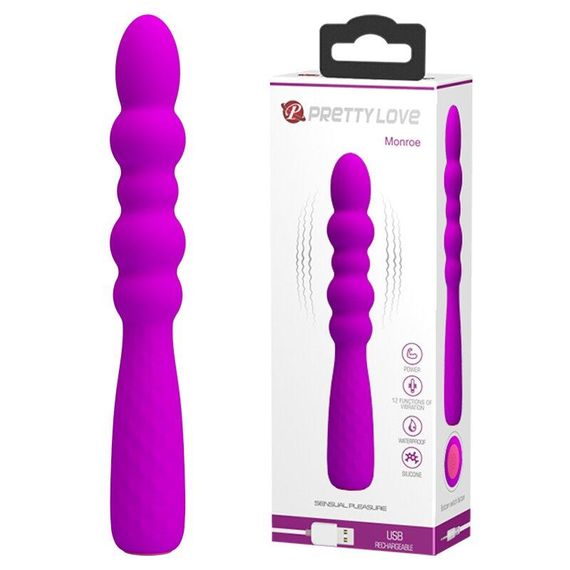Гнучкий вібро стимулятор PRETTY LOVE-MONROE, BI - 014758 Sex Aura