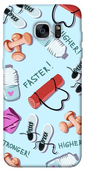 Чохол IBANAN Faster! Higher! Stronger! для Samsung G935F Galaxy S7 Edge
