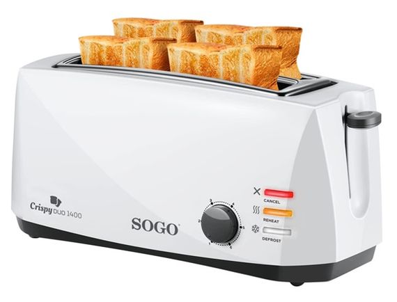 Тостер SOGO SS-5485 1400 Вт білий