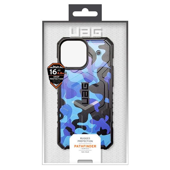 Ударостійкий чохол UAG Pathfinder with MagSafe Camo для Apple iPhone 14 Pro (6.1") Синій | Зображення 1