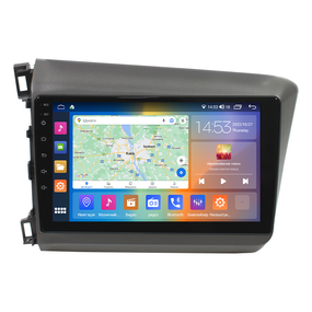 Штатная магнитола 9" Lesko для Honda Civic IX 2011-2015 4/64Gb CarPlay 4G Wi-Fi GPS Prime 8 ядер Хонда
